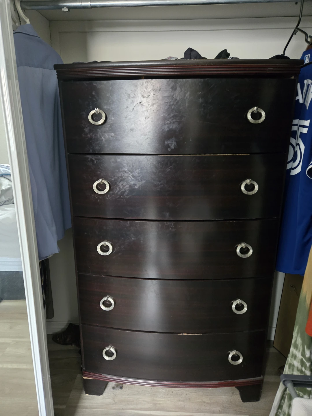 Dark Wood Dresser and Nightstands Set - photo 5