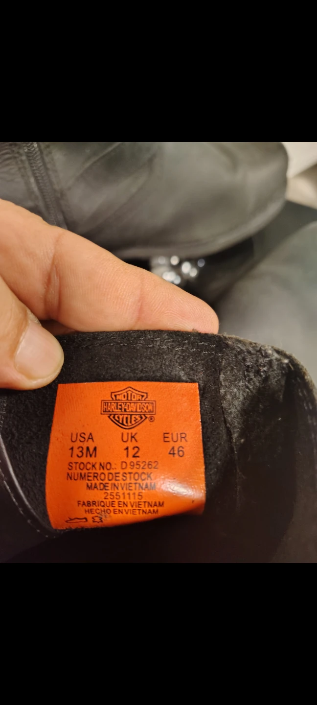 Harley-Davidson Motorcycle Boots - Black Leather - photo 3