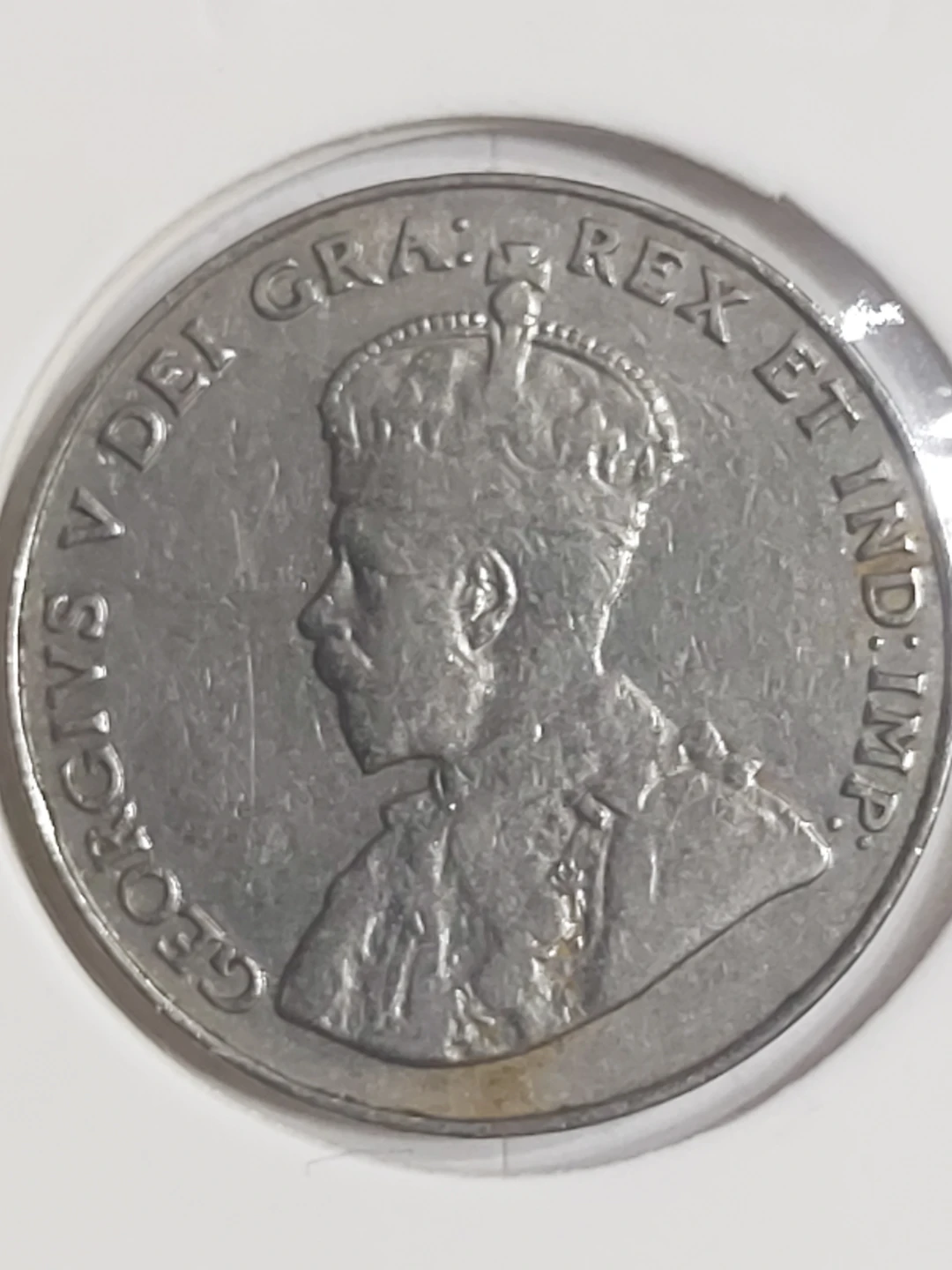1934 Canada 5 Cent Coin - King George V - photo 3
