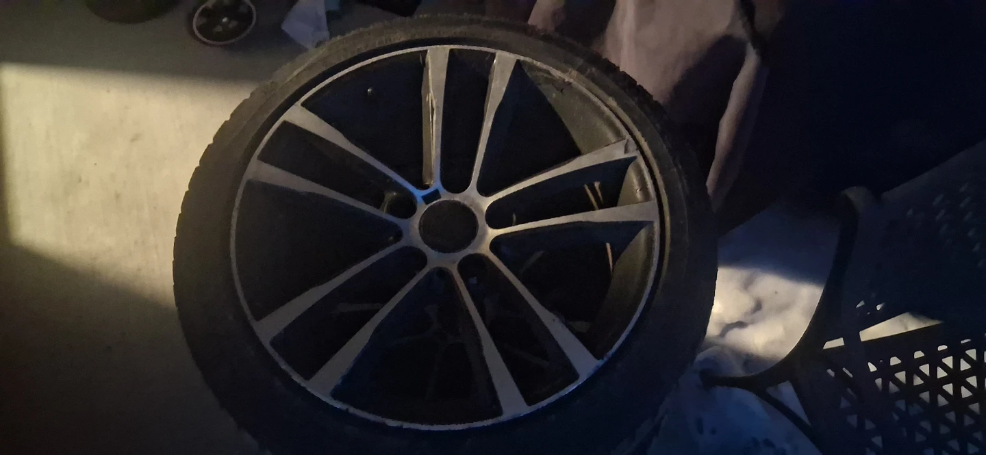Set of 7 Tires with Rims