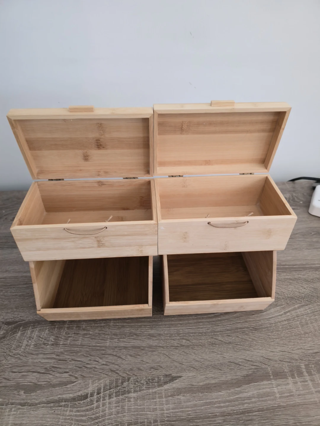 Bamboo Storage Box Set