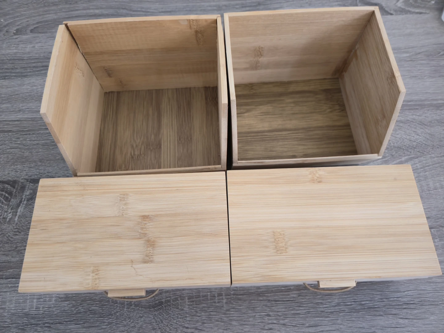 Bamboo Storage Box Set - photo 3
