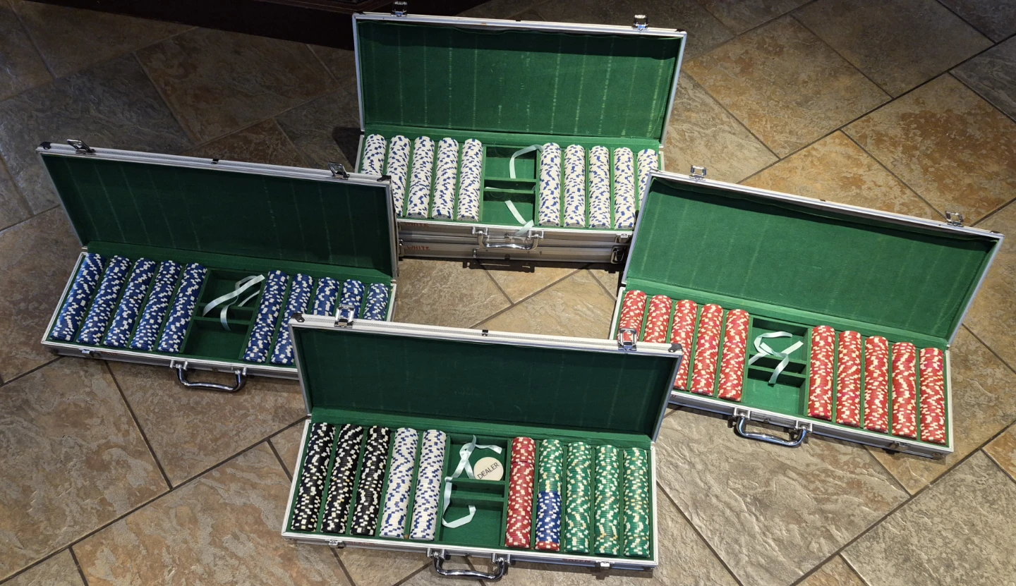 5 Poker Chip Set with Case (5 cases) - photo 2