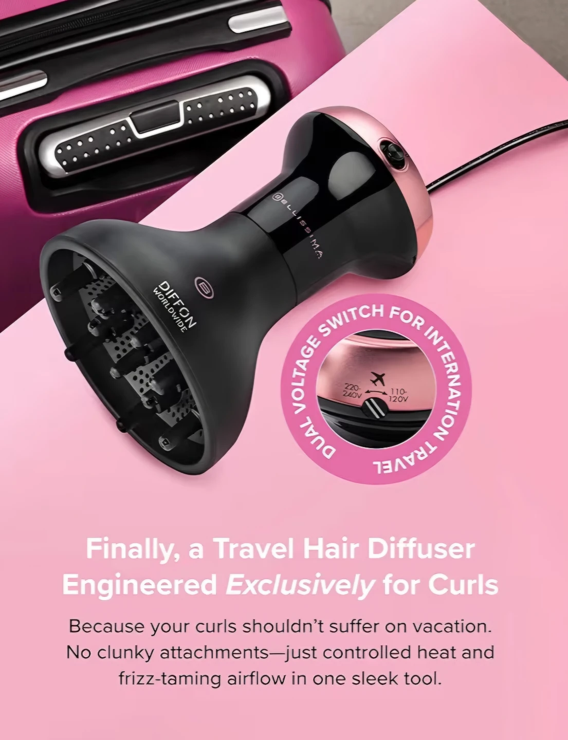 Bellissima Italia Diffon Worldwide Hair Diffuser Curly Hair 🥕 - photo 3
