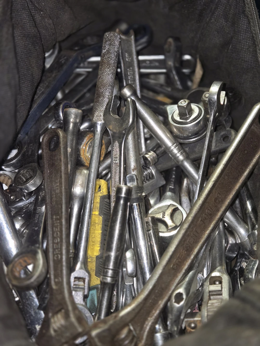 Assorted Tools and Wrenches