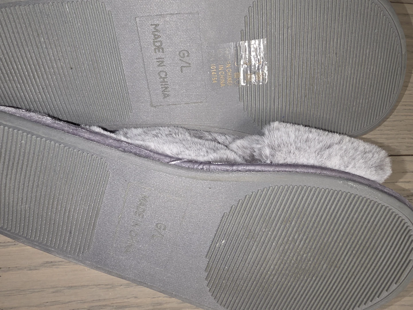 Simons Grey Faux Fur Slippers - photo 4