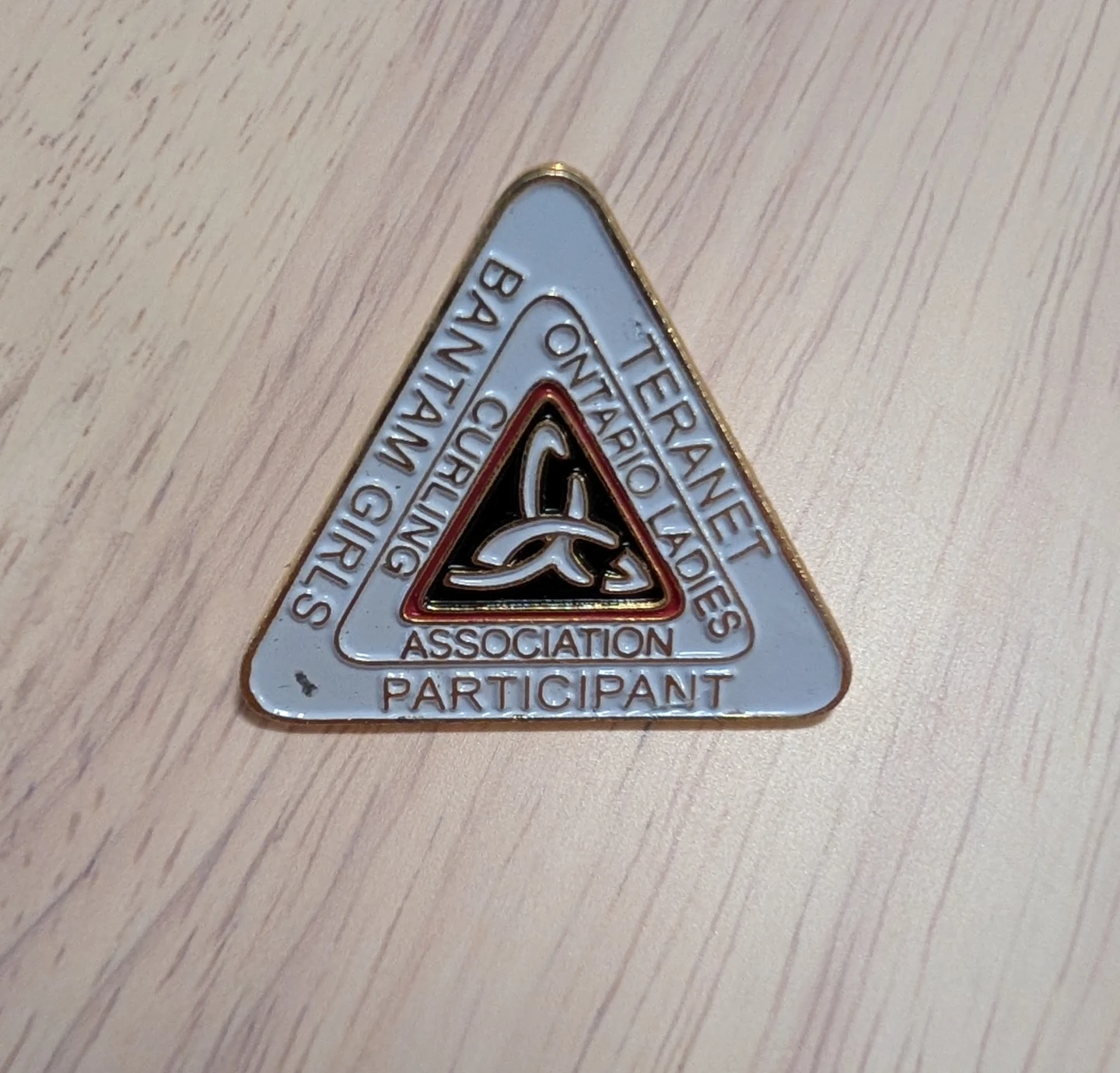 Brand New Bantam Girls Curling Ontario Ladies Association Pin