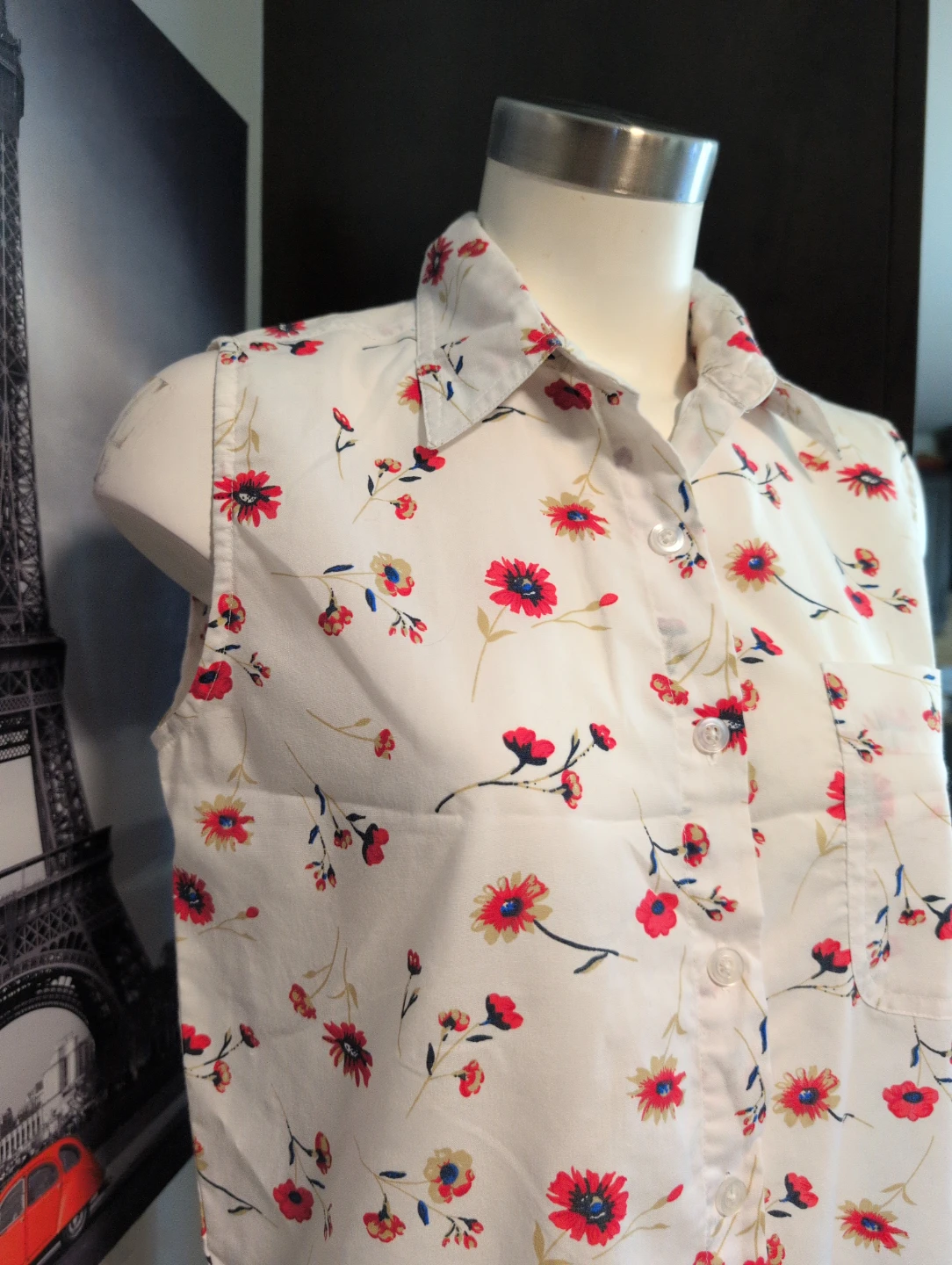 Truly Classic Sleeveless Floral Shirt Size S/P - photo 2