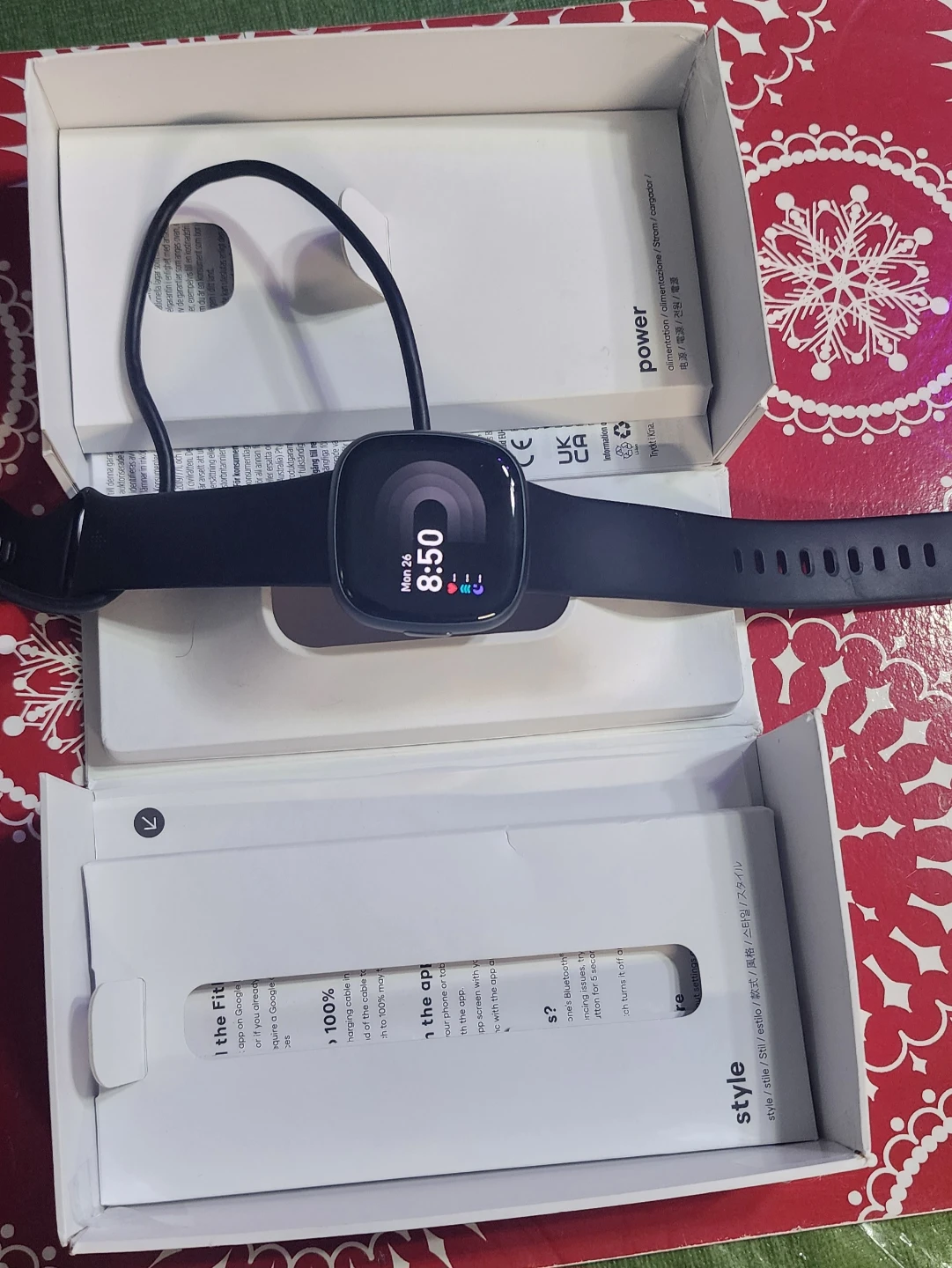 Fitbit Versa 4 Fitness Smartwatch Black/Graphite