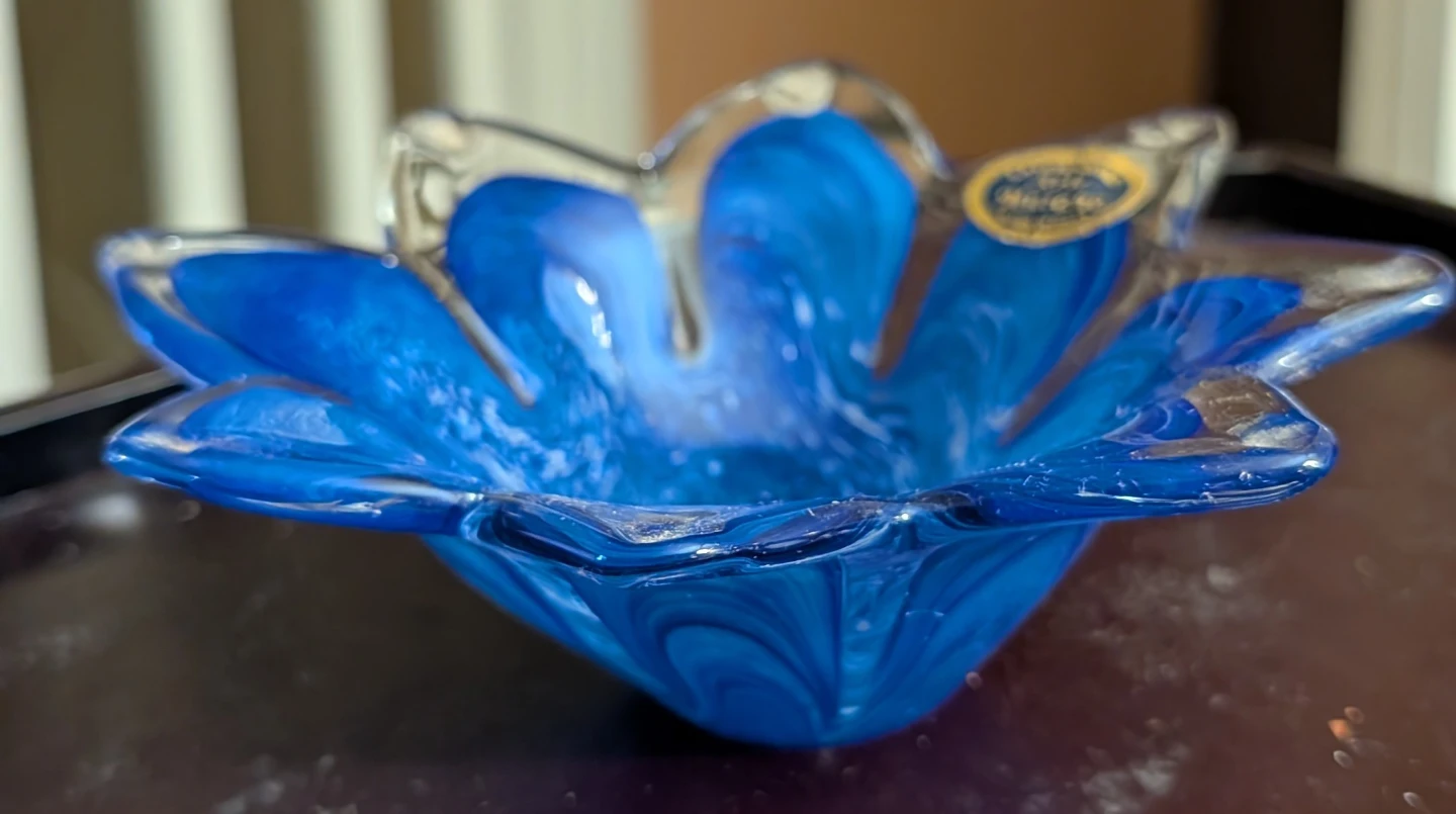 Murano Art Glass Swirl Bowl