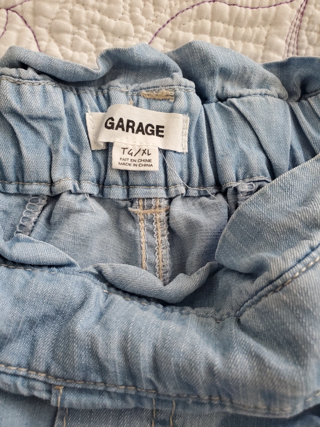 GARAGE Light Wash Denim Pants Size 14/XL - photo 2