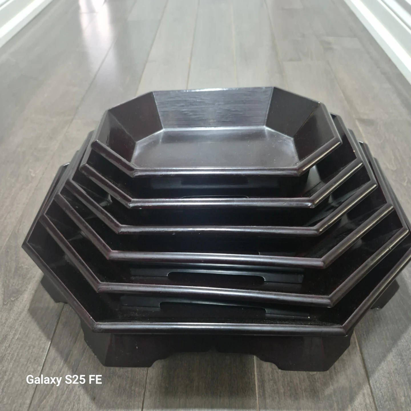 Set of 5 Octagonal Trays - photo 2