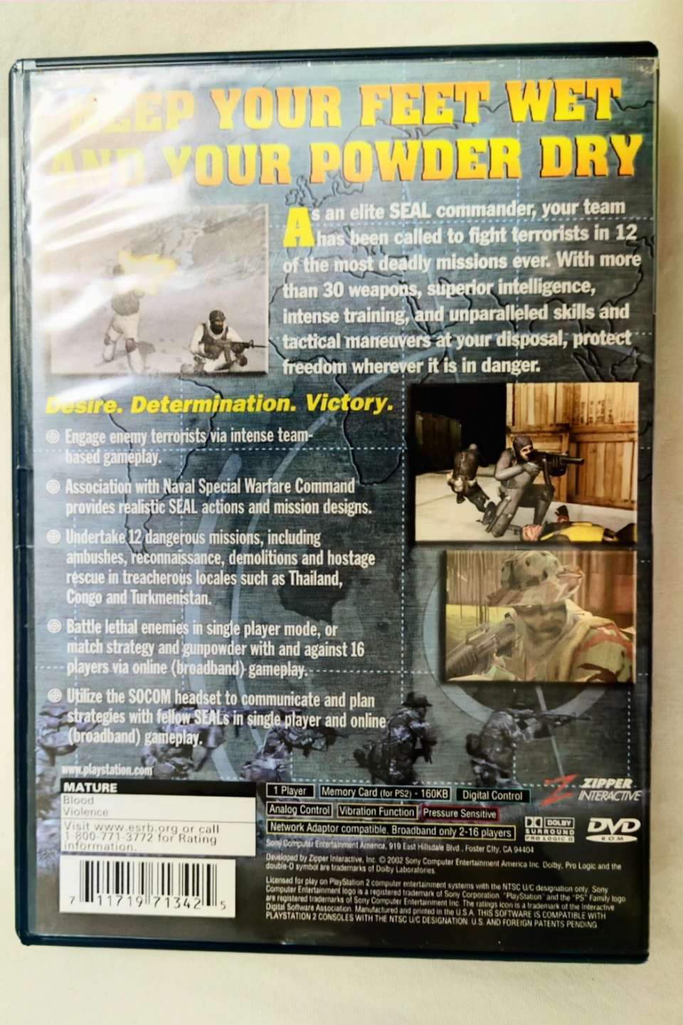 PlayStation 2 SOCOM U.S. Navy SEALs Video Game (cash only) - photo 2