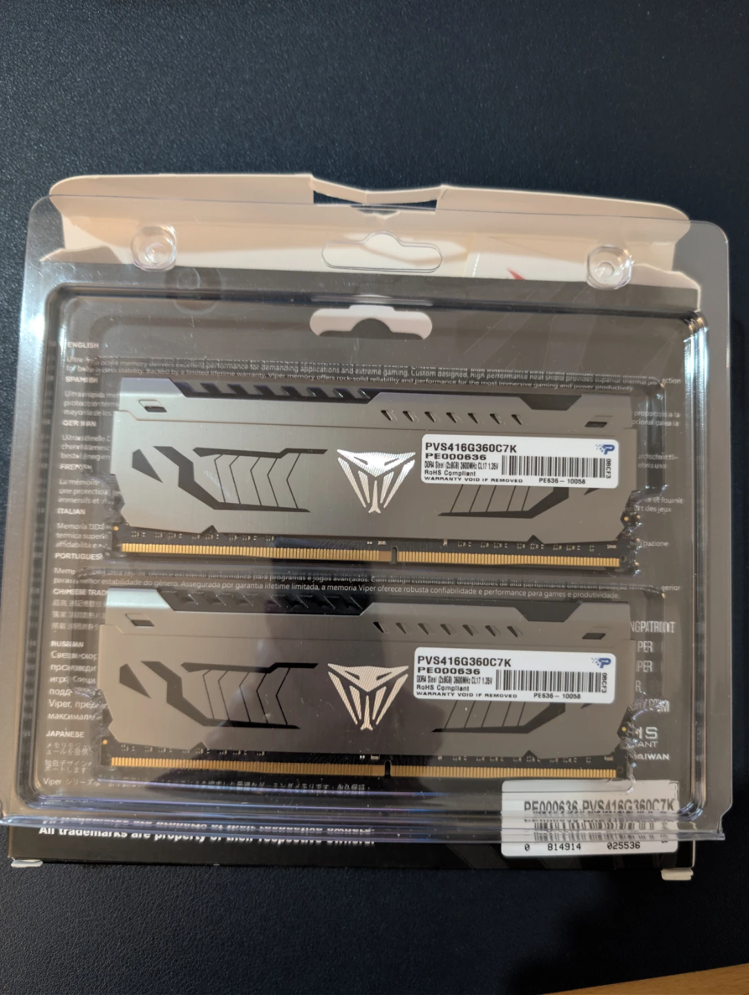 Viper Steel 16GB DDR4 3600MHz RAM Kit - photo 2