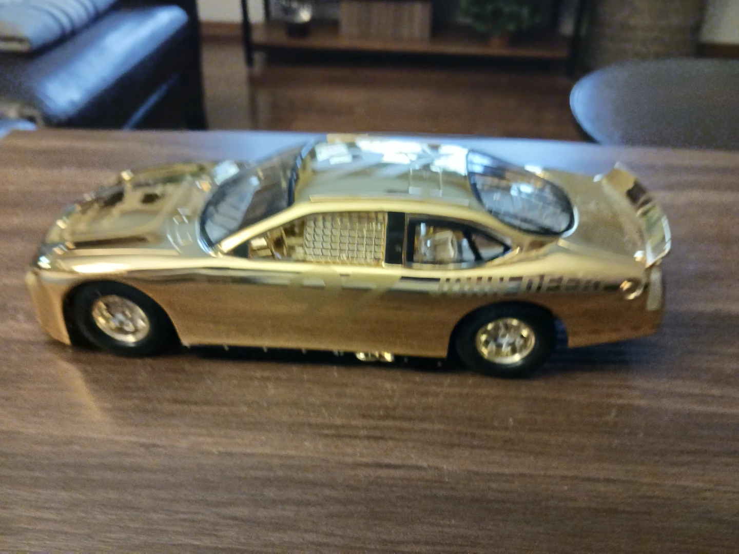 Gold NASCAR Stock Car Toy