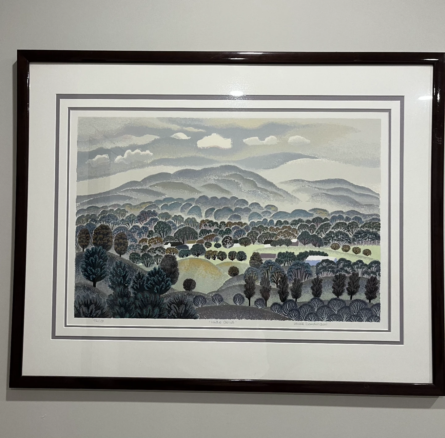 Framed Landscape Art Print "Valley of Colours"