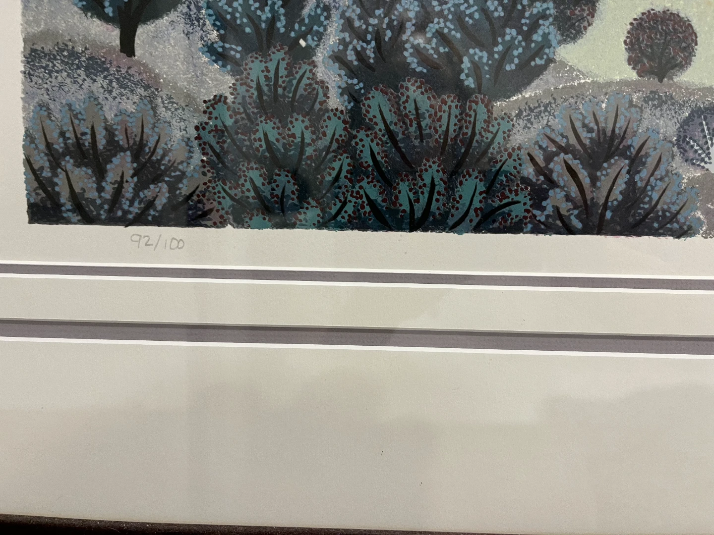 Framed Landscape Art Print "Valley of Colours" - photo 2