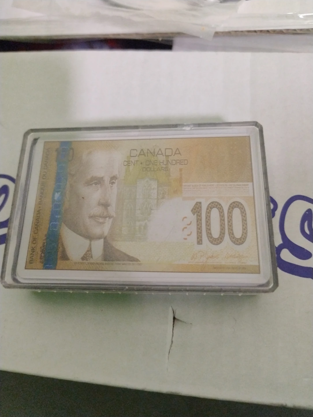 Canadian $100 Bank Note Playing Cards Deck