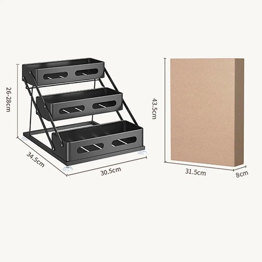 New 3-Tier Tiered Spice Rack Organizer