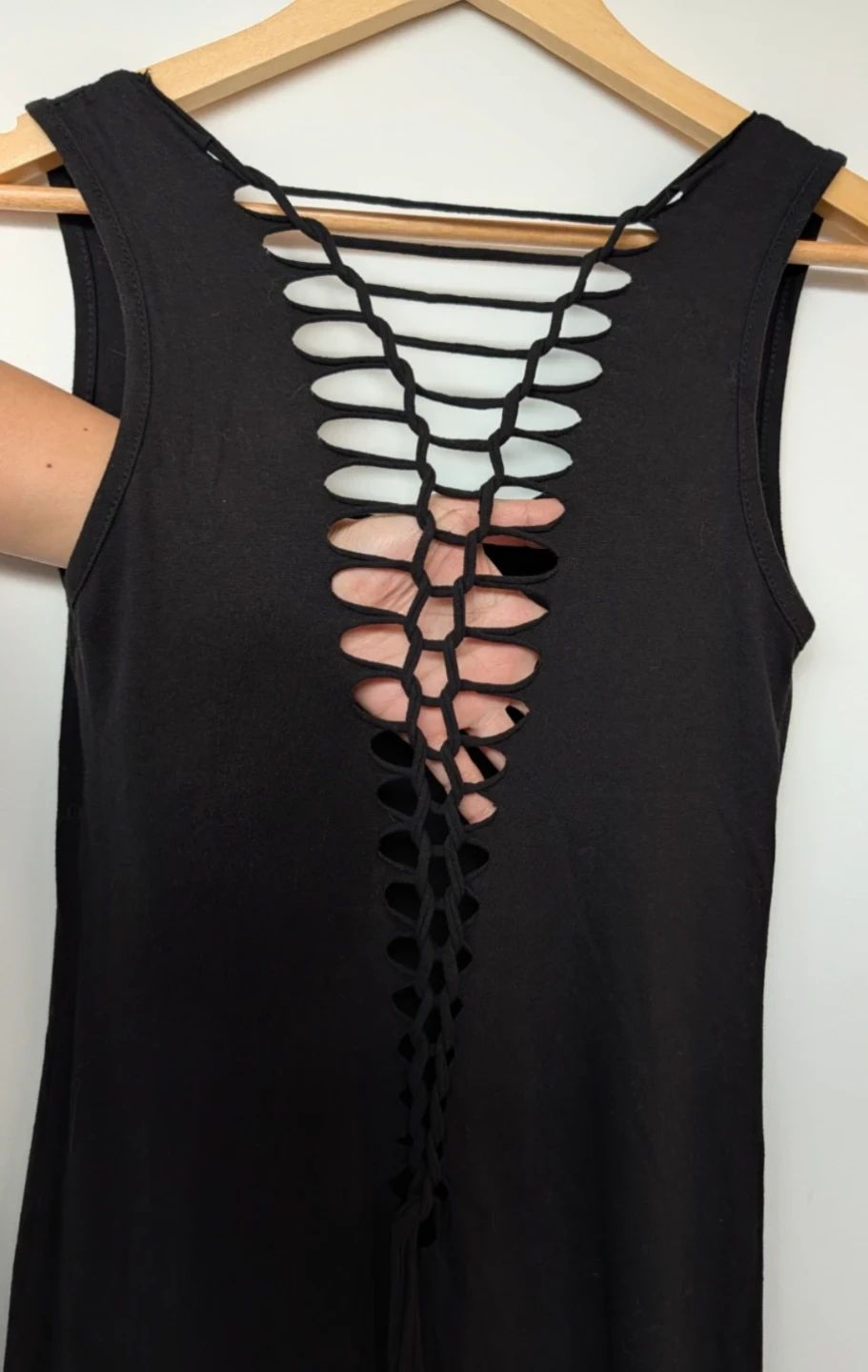 Black Dress with Intricate Cutout Back (Small) - photo 4