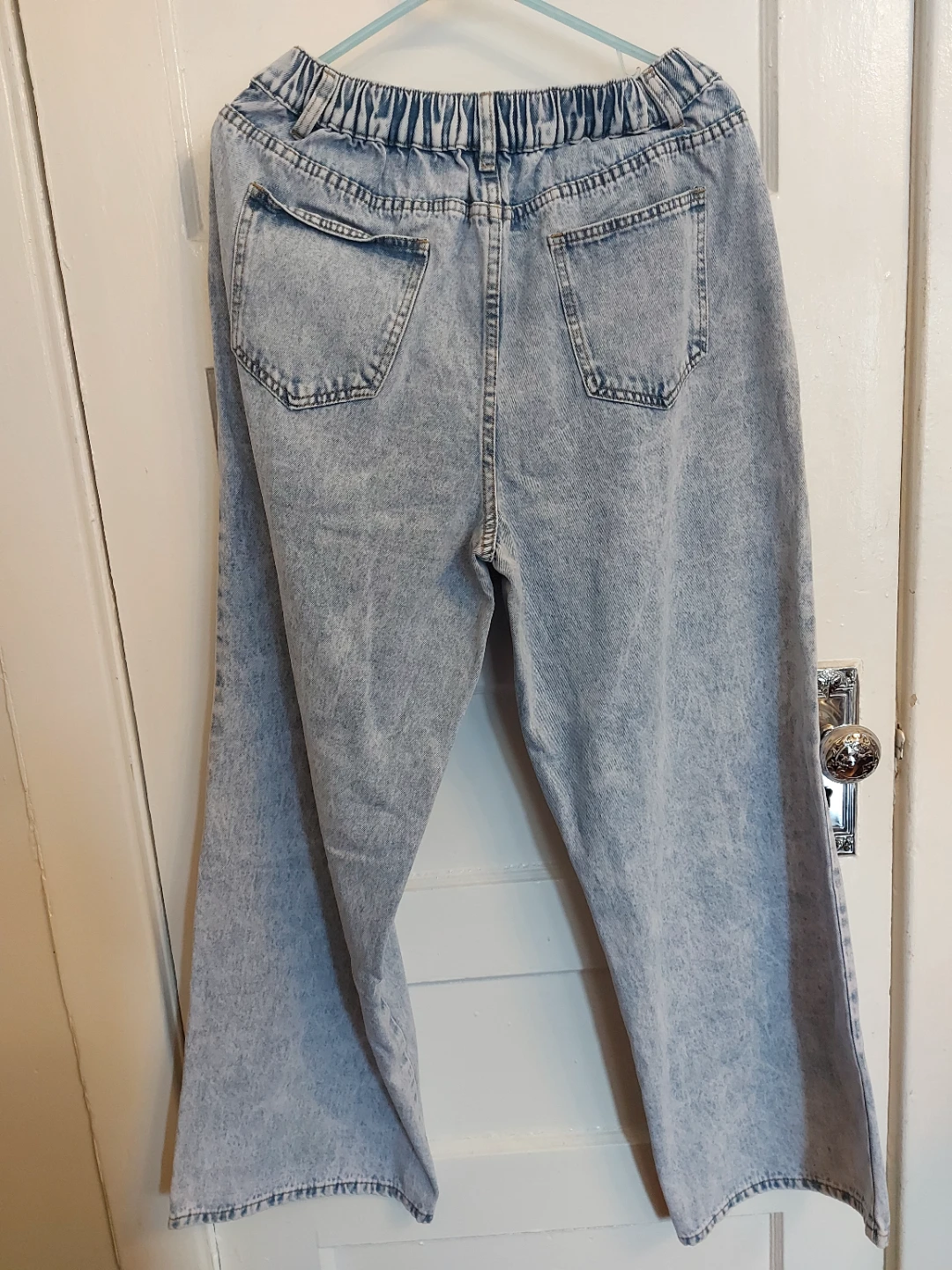 Blue Wash Wide Leg maternity Jeans - photo 2