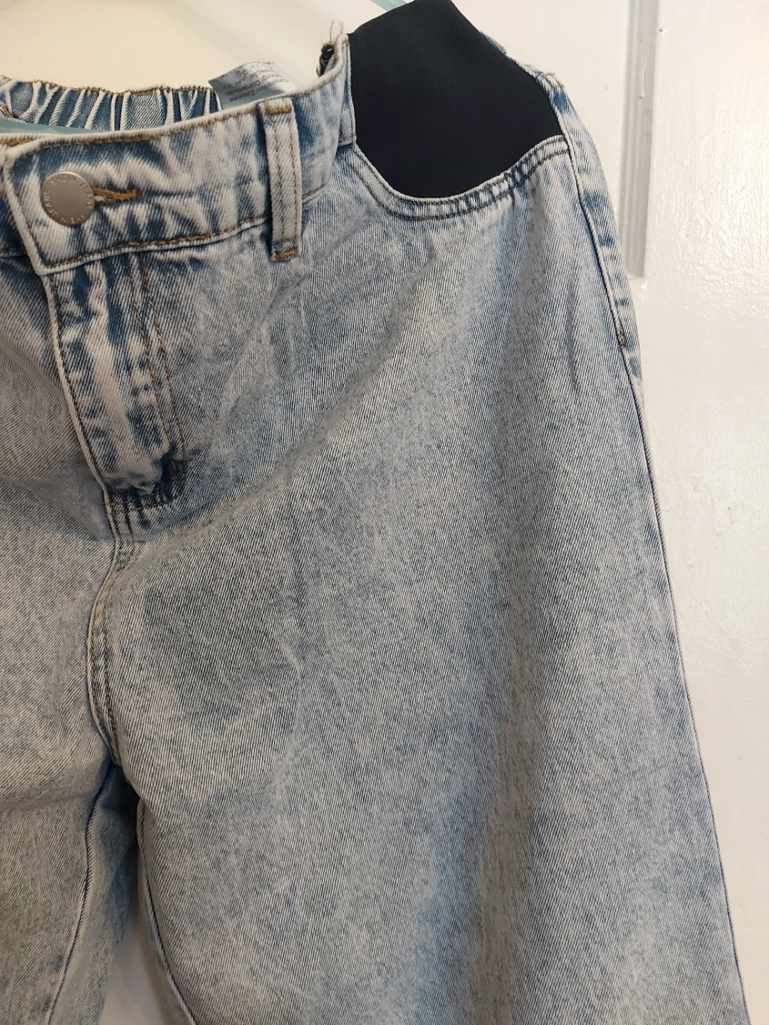 Blue Wash Wide Leg maternity Jeans - photo 3