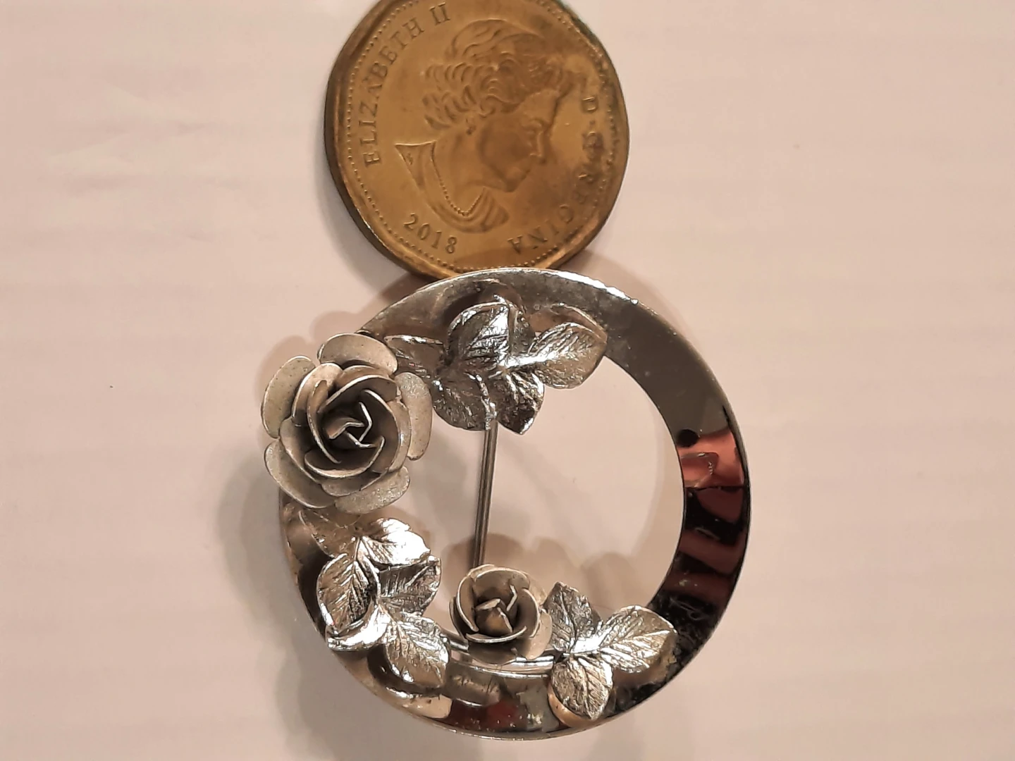 Sterling silver brooch - photo 2