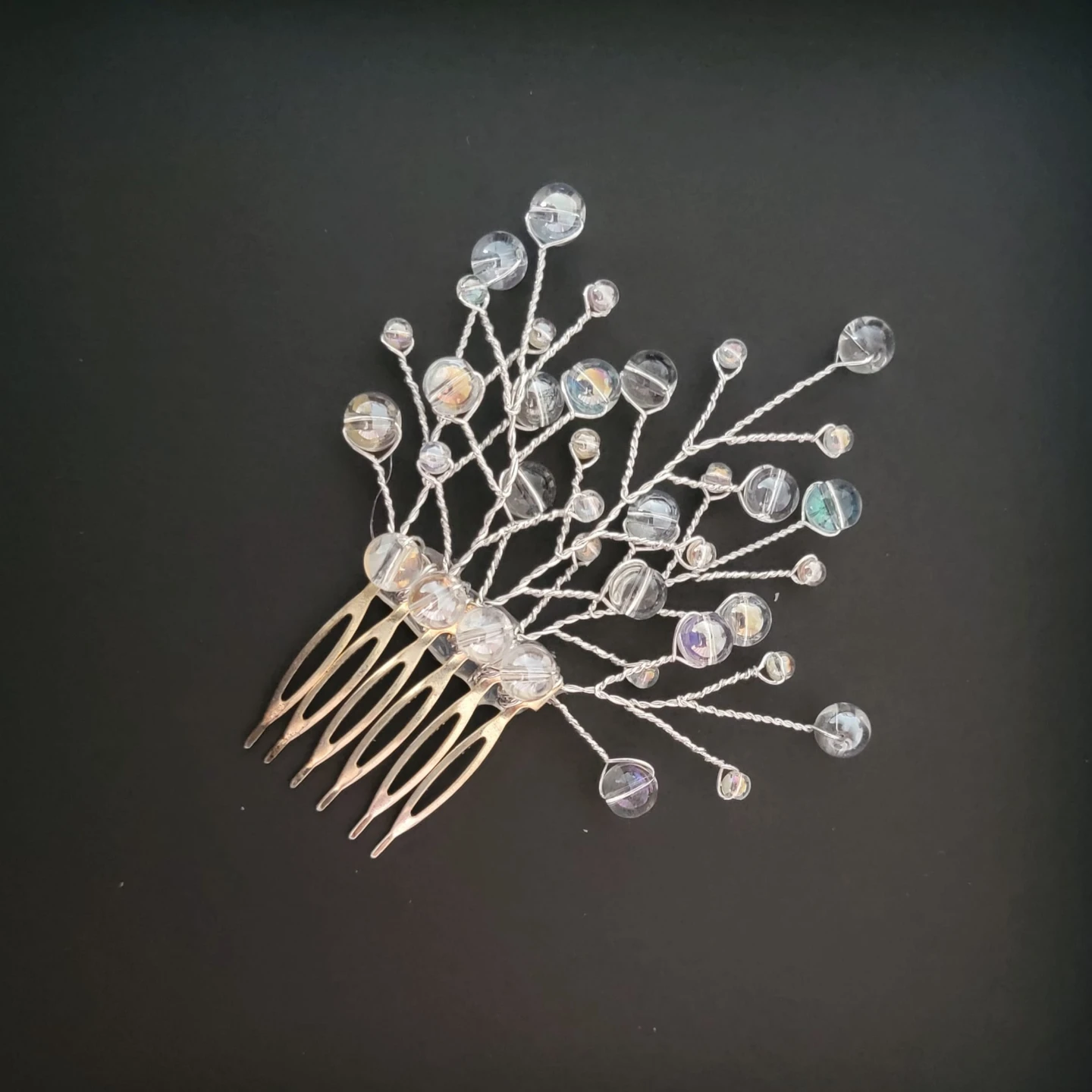 Beaded Hair accessories with Crystal Accents
