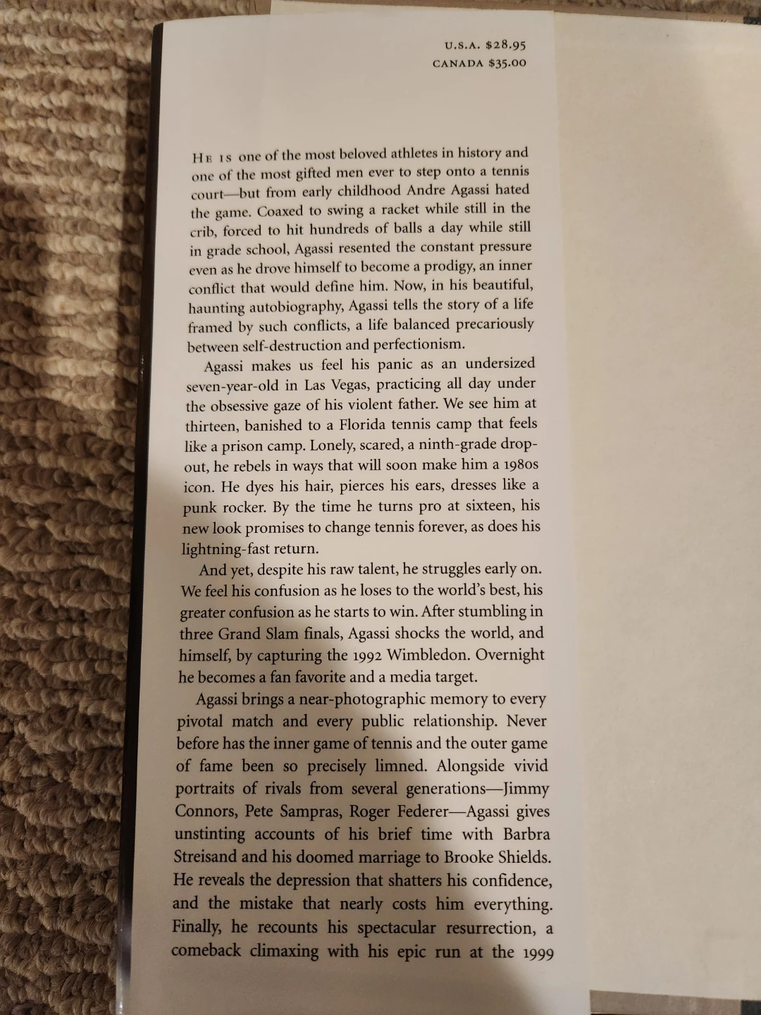 Andre Agassi Autobiography - photo 2
