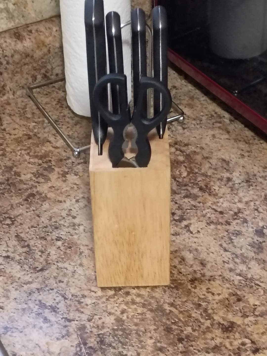Knife Block Set with Kitchen Shears