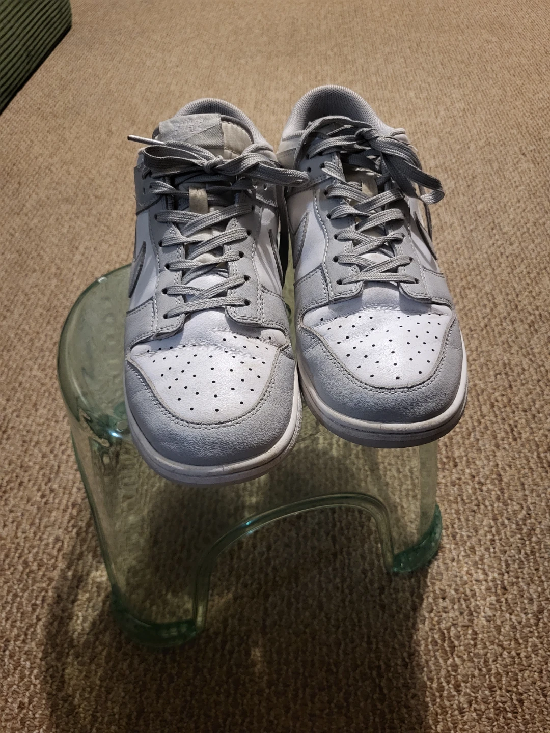 Nike Dunk Low Grey White Sneakers - photo 3
