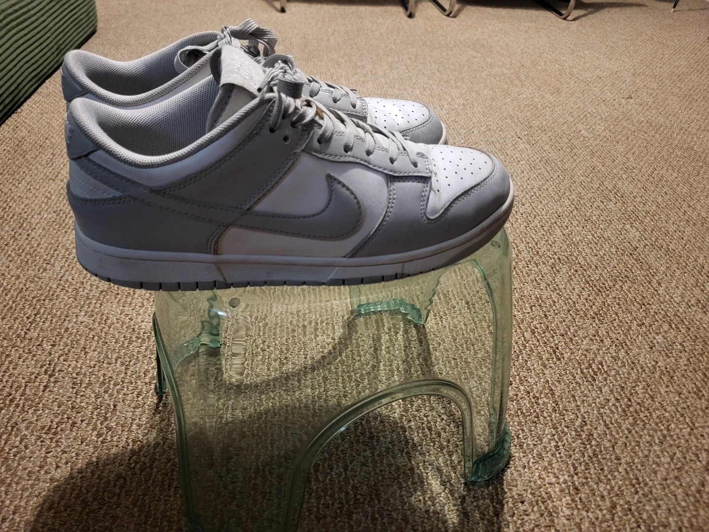 Nike Dunk Low Grey White Sneakers - photo 4