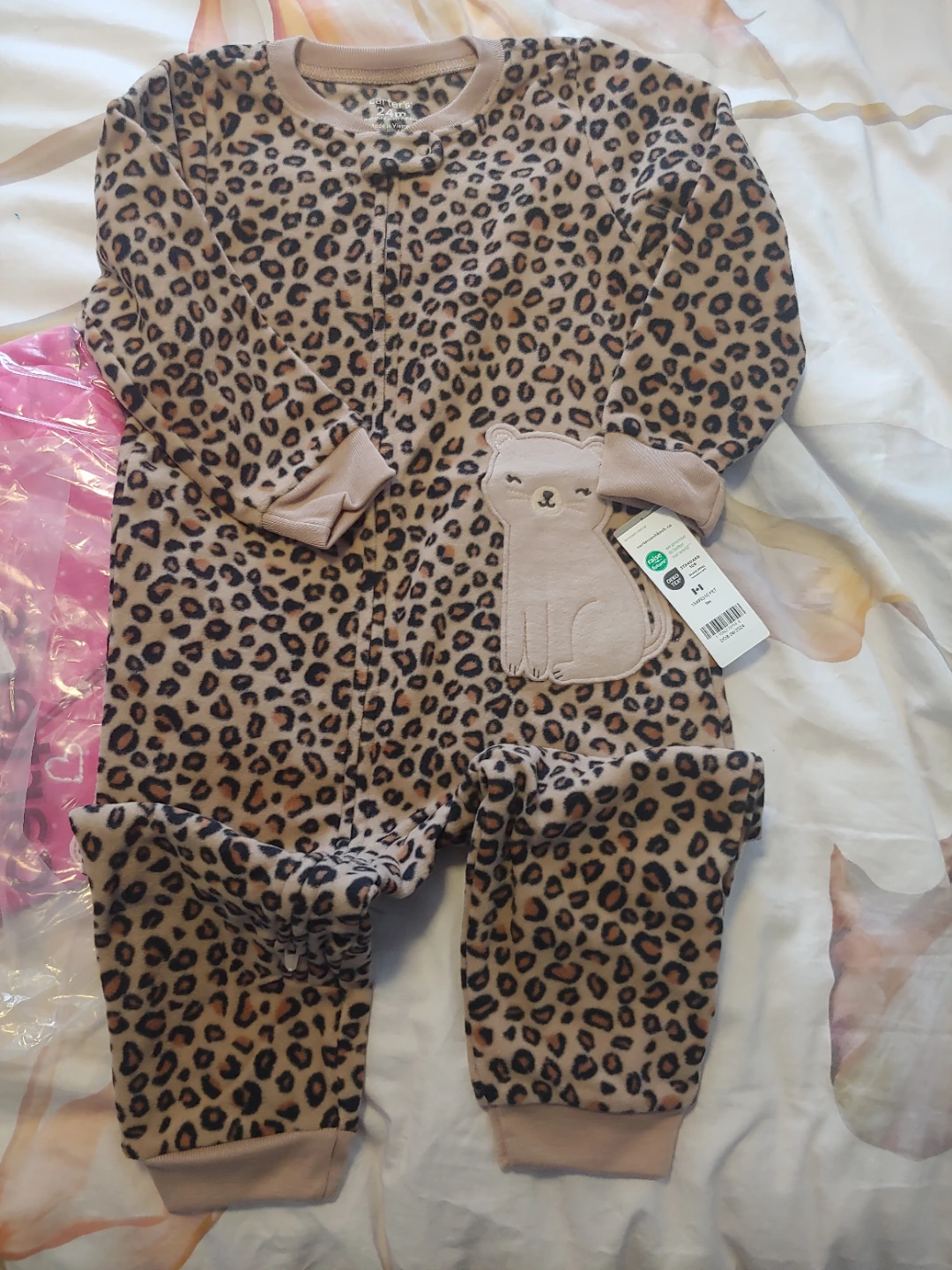 2 New Carter's  Pajama - Leopard & Unicorn 24 months - photo 2