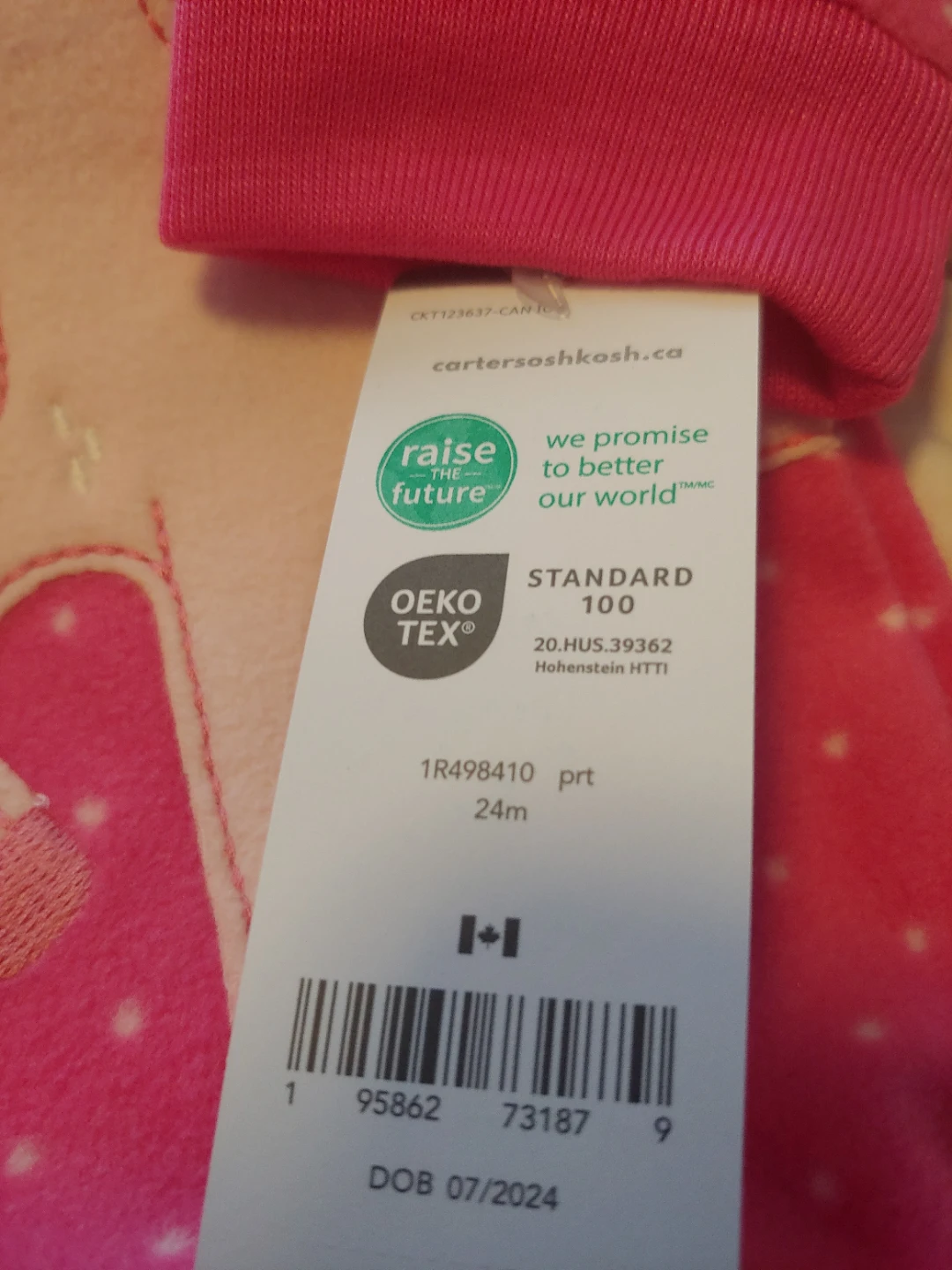 2 New Carter's  Pajama - Leopard & Unicorn 24 months - photo 5