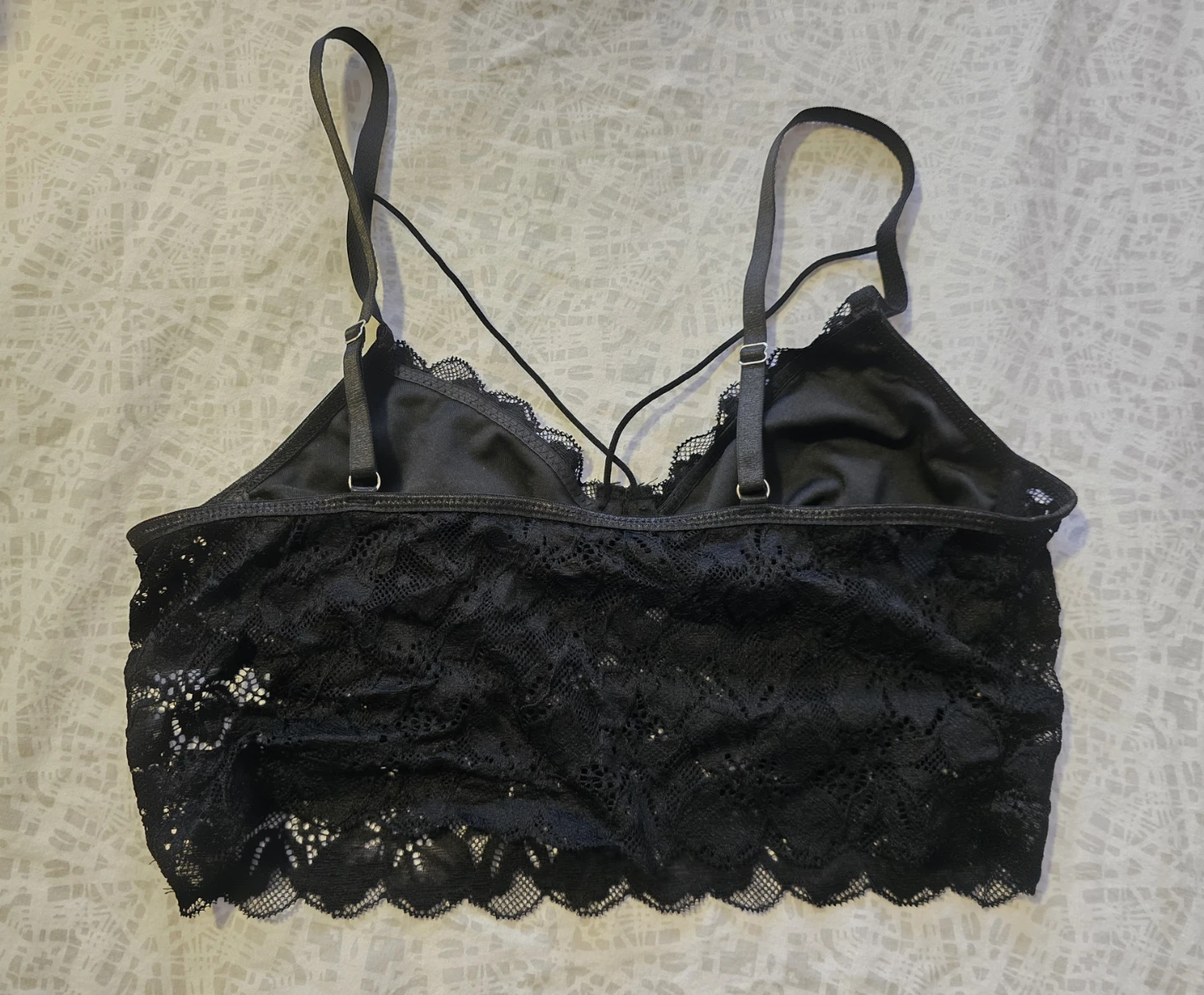 Black Lace Lingerie Top - photo 2