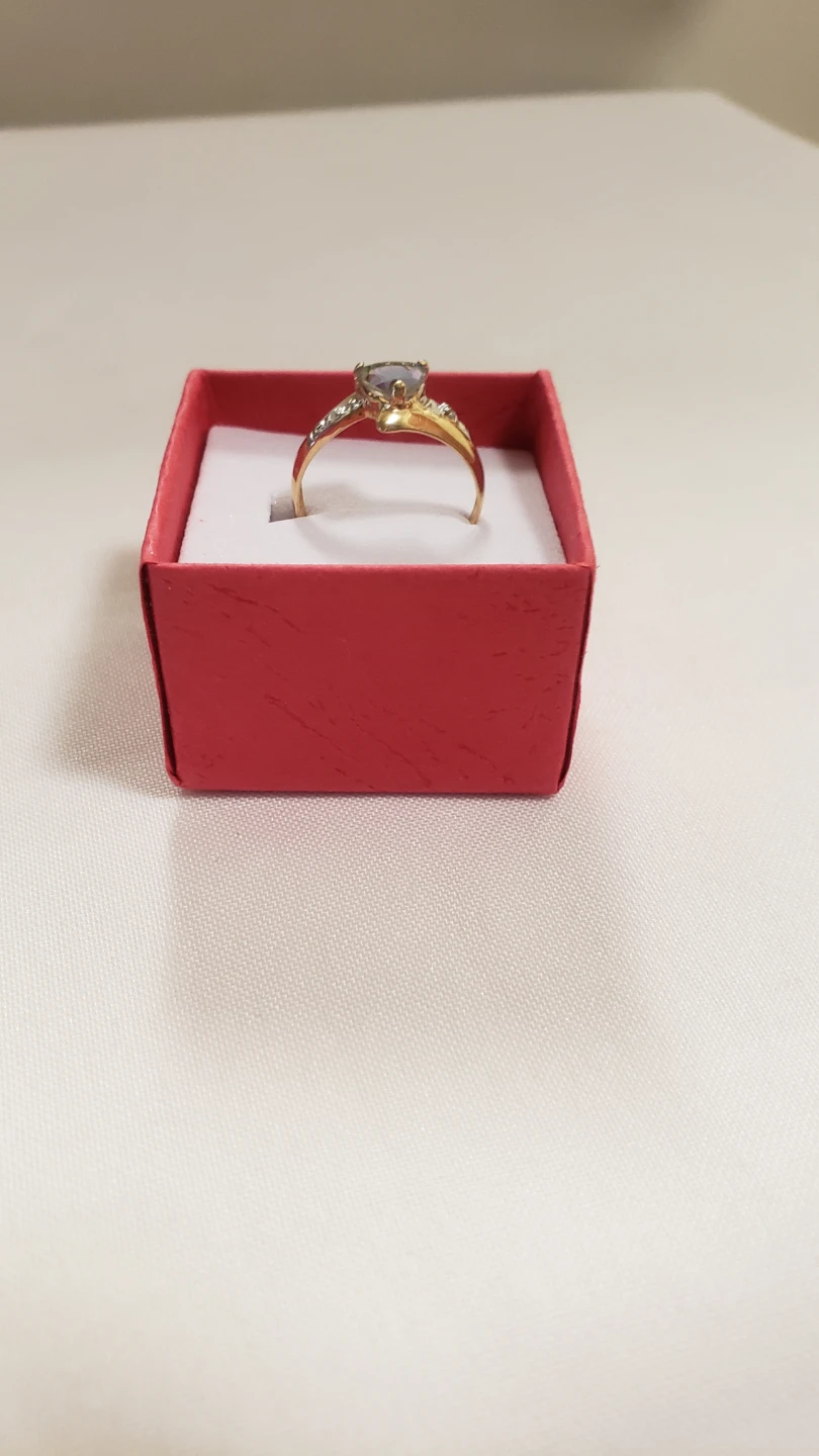 Like new Womens 10K Real Gold Ring With Mistic Topas - photo 2