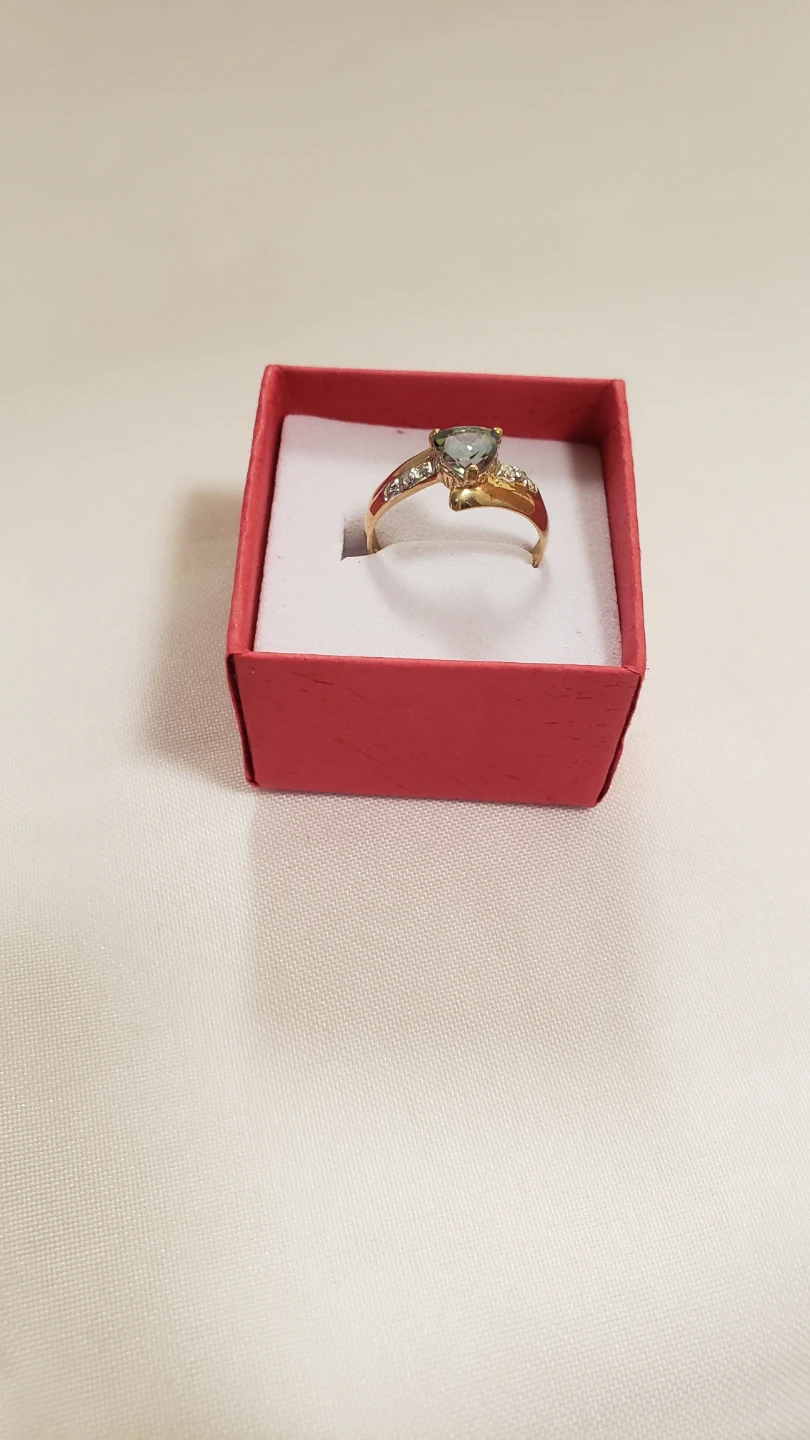 Like new Womens 10K Real Gold Ring With Mistic Topas - photo 4