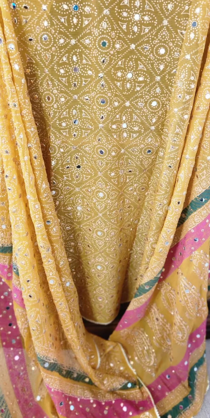 Embellished Chiffon Dupatta (Assorted Colours) - photo 3