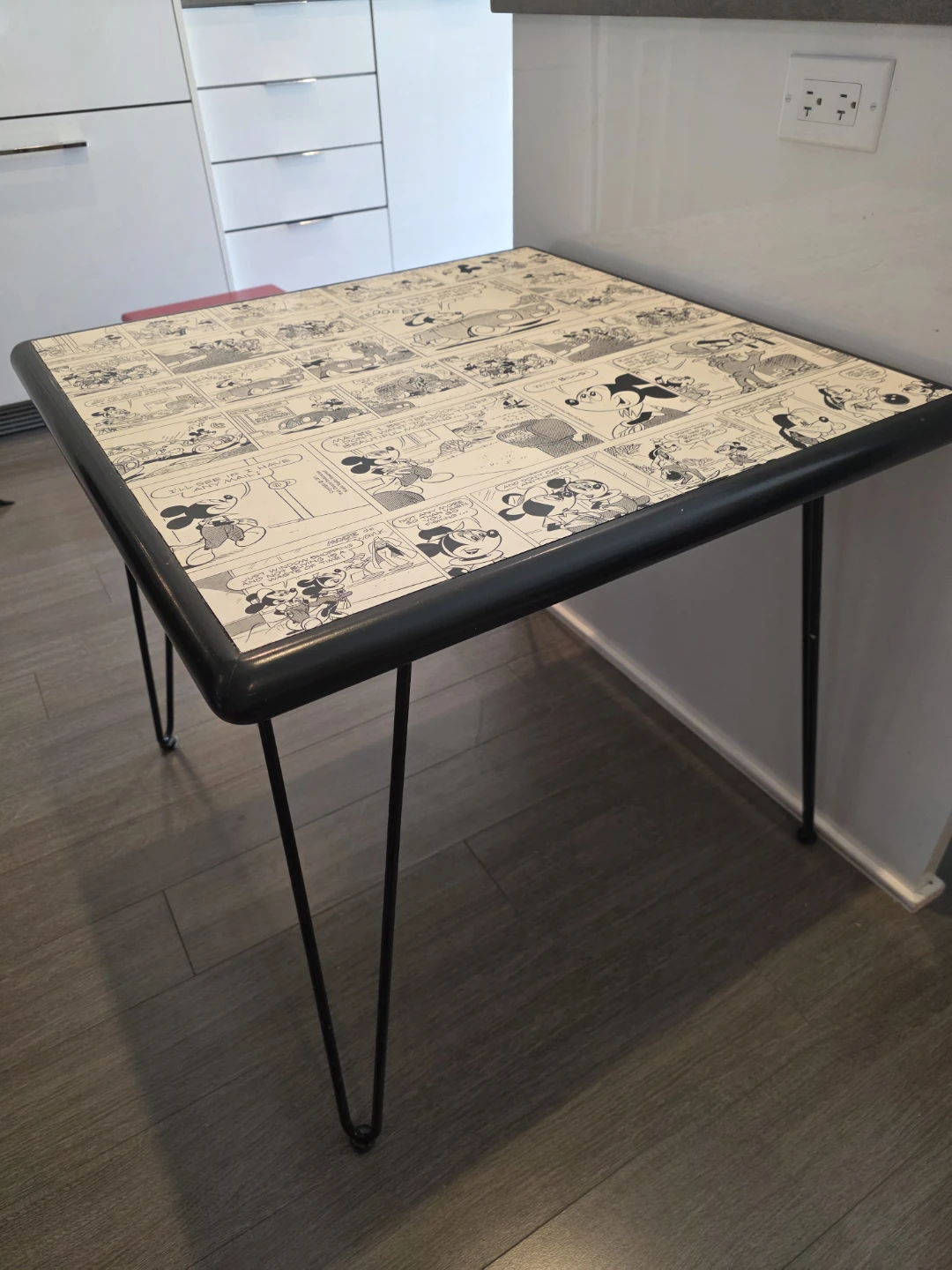 Ethan Allen x Disney Mickey Mouse Comic Strip Side Table