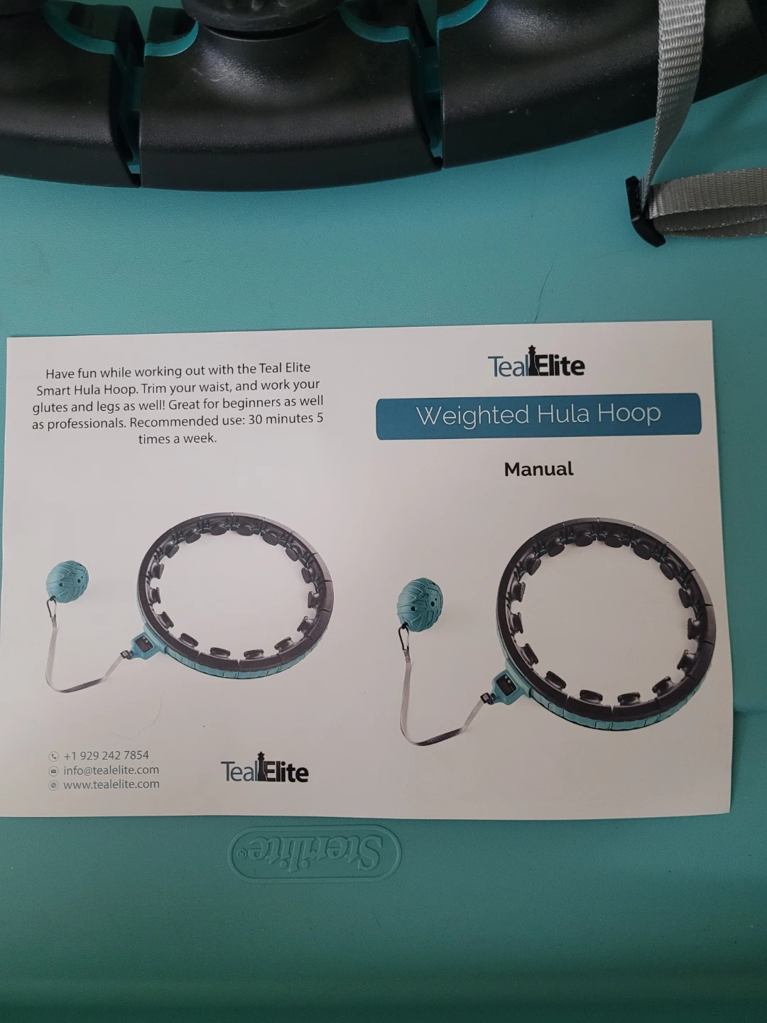 Teal Elite Weighted Hula Hoop - photo 4