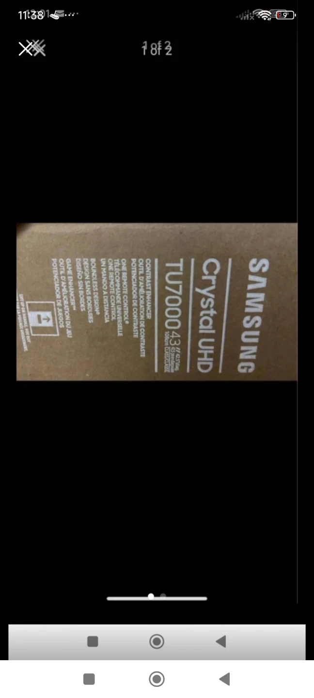 Samsung 43" Crystal UHD TU7000 TV 🥕