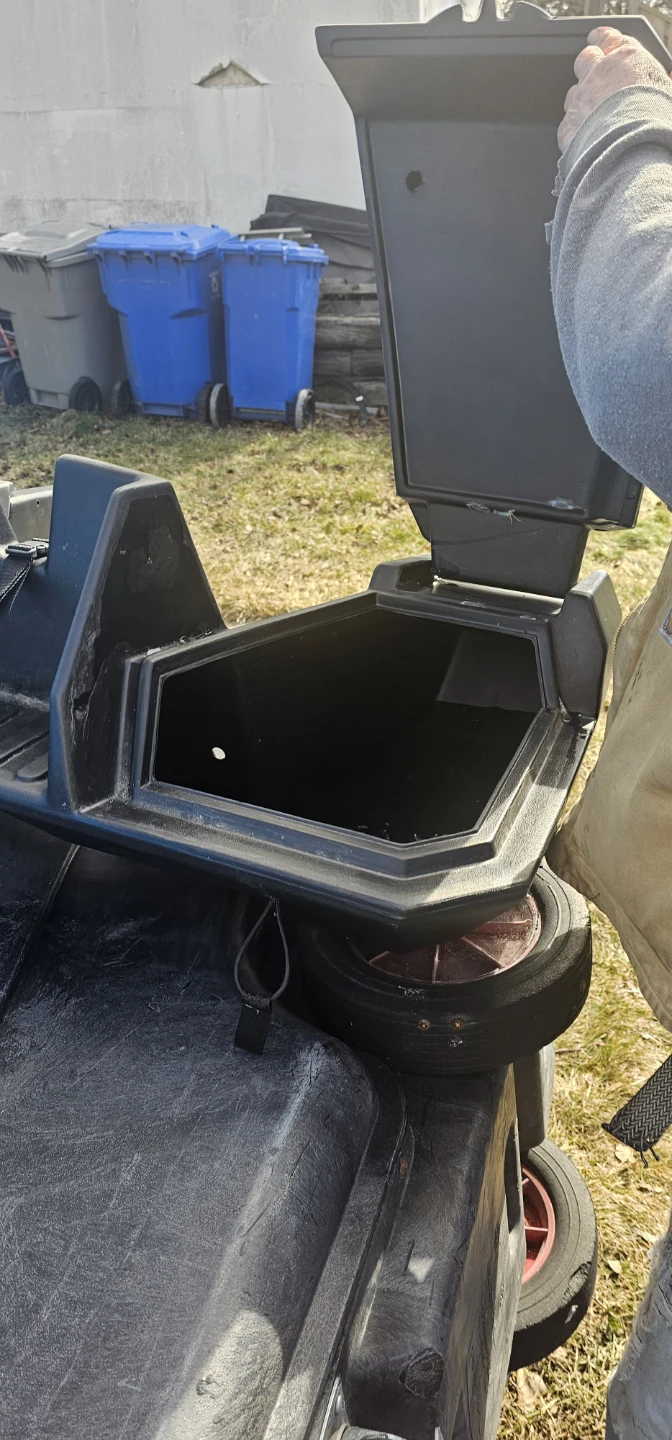 ATV Black Hard Case Lounger and Back Storage Box - photo 3