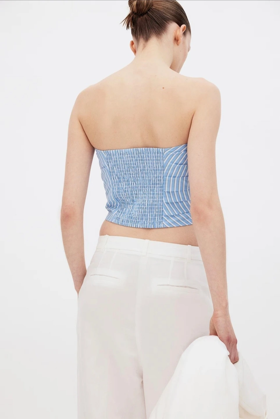 Pleat-Detail Bandeau Top - photo 3