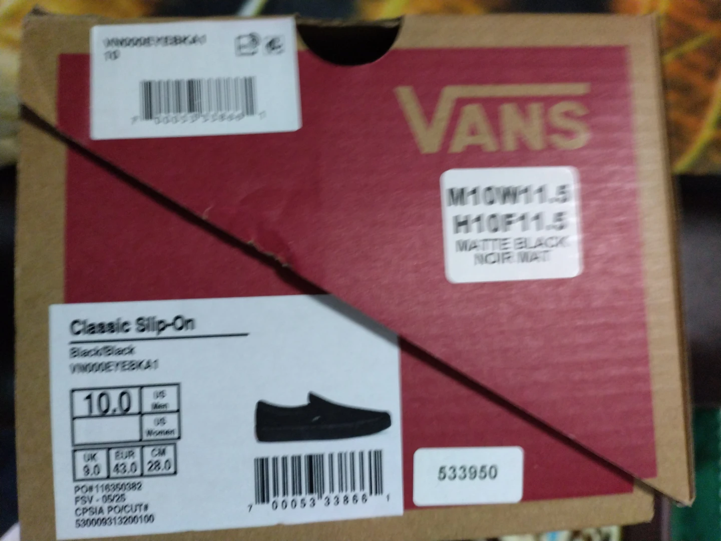 Vans Classic Slip-On Shoes - Matte Black - photo 3