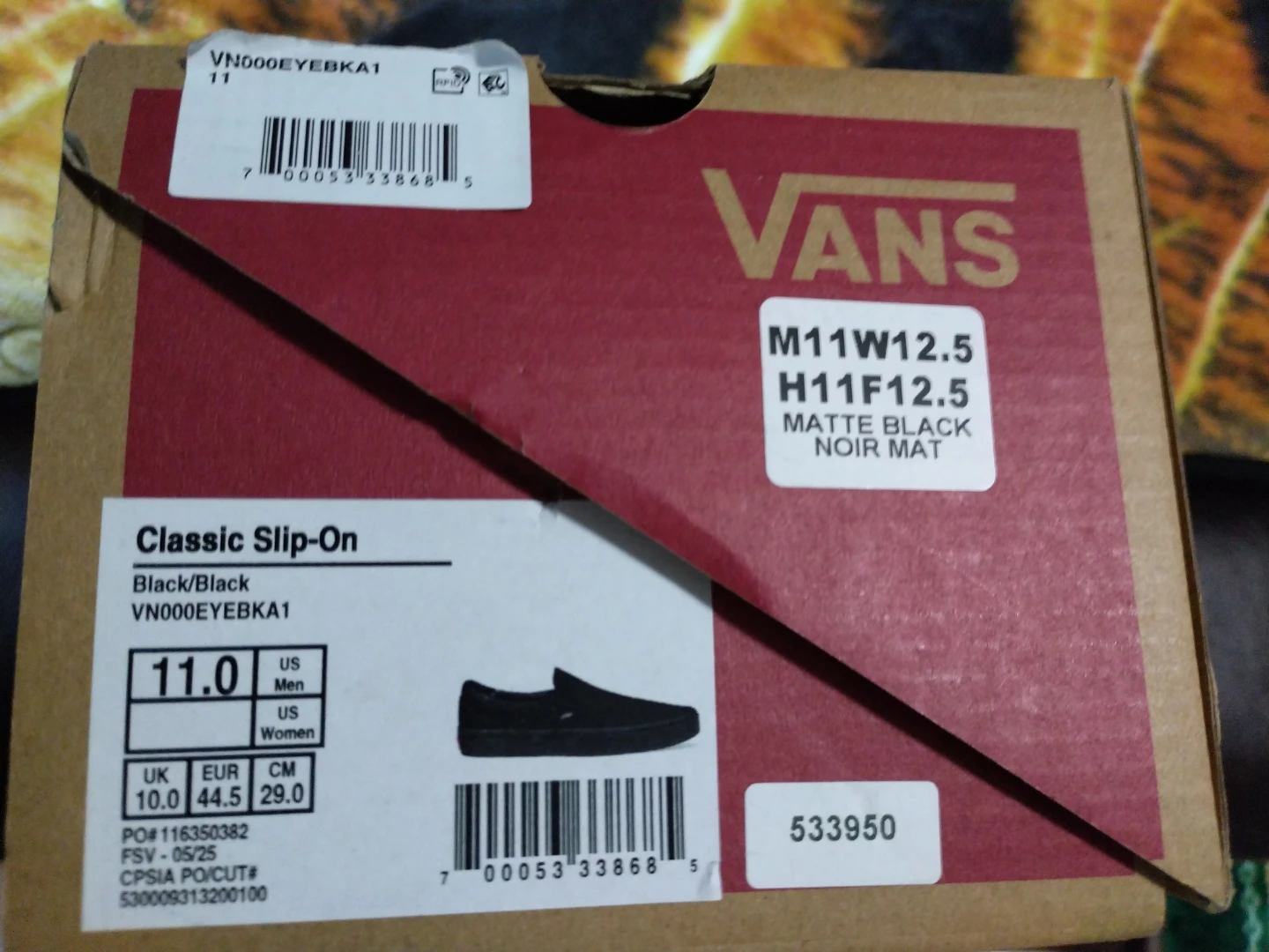 Vans Classic Slip-On Shoes - Matte Black - photo 4