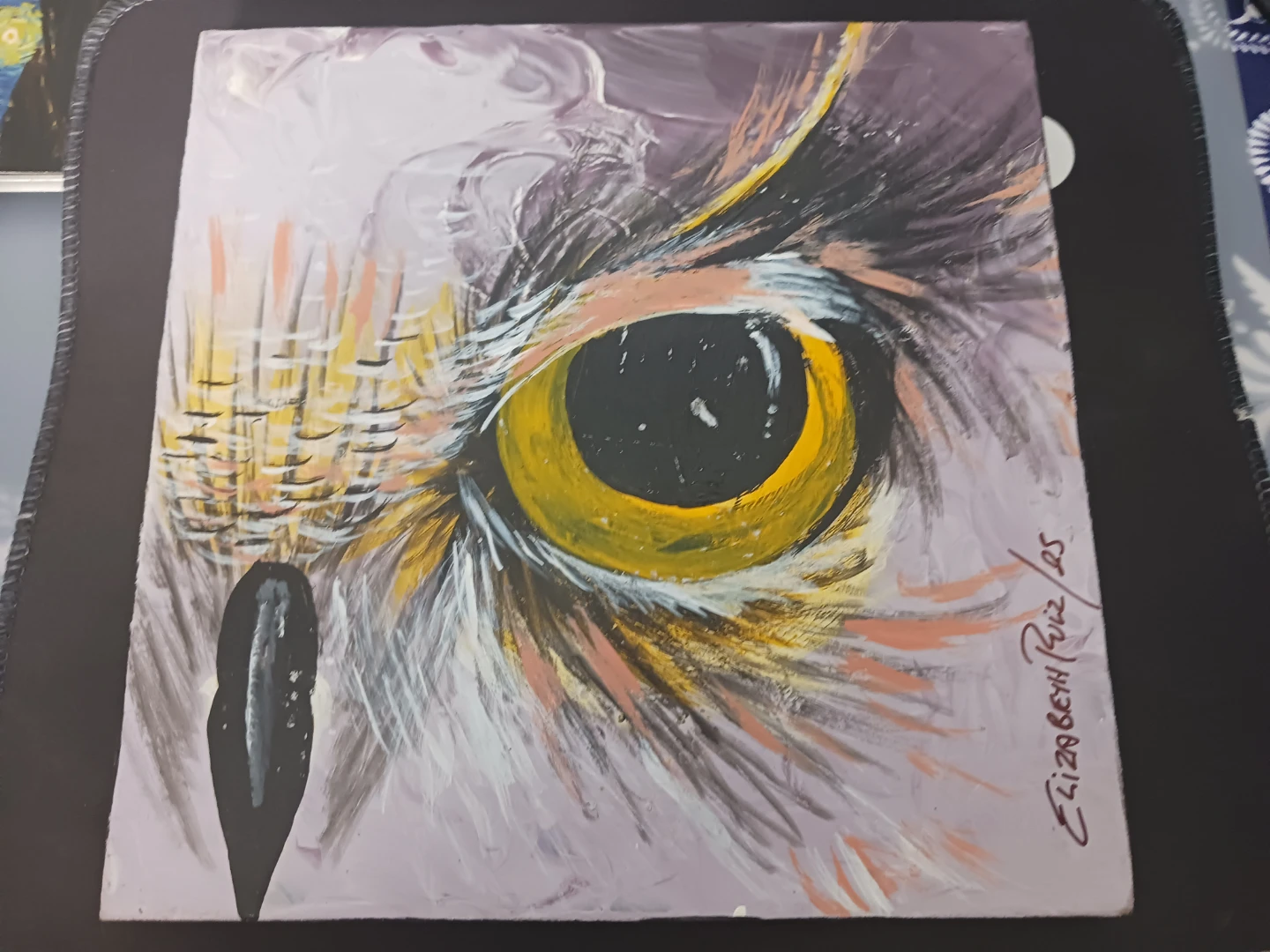 Owl Painting by Elizabeth Ruiz