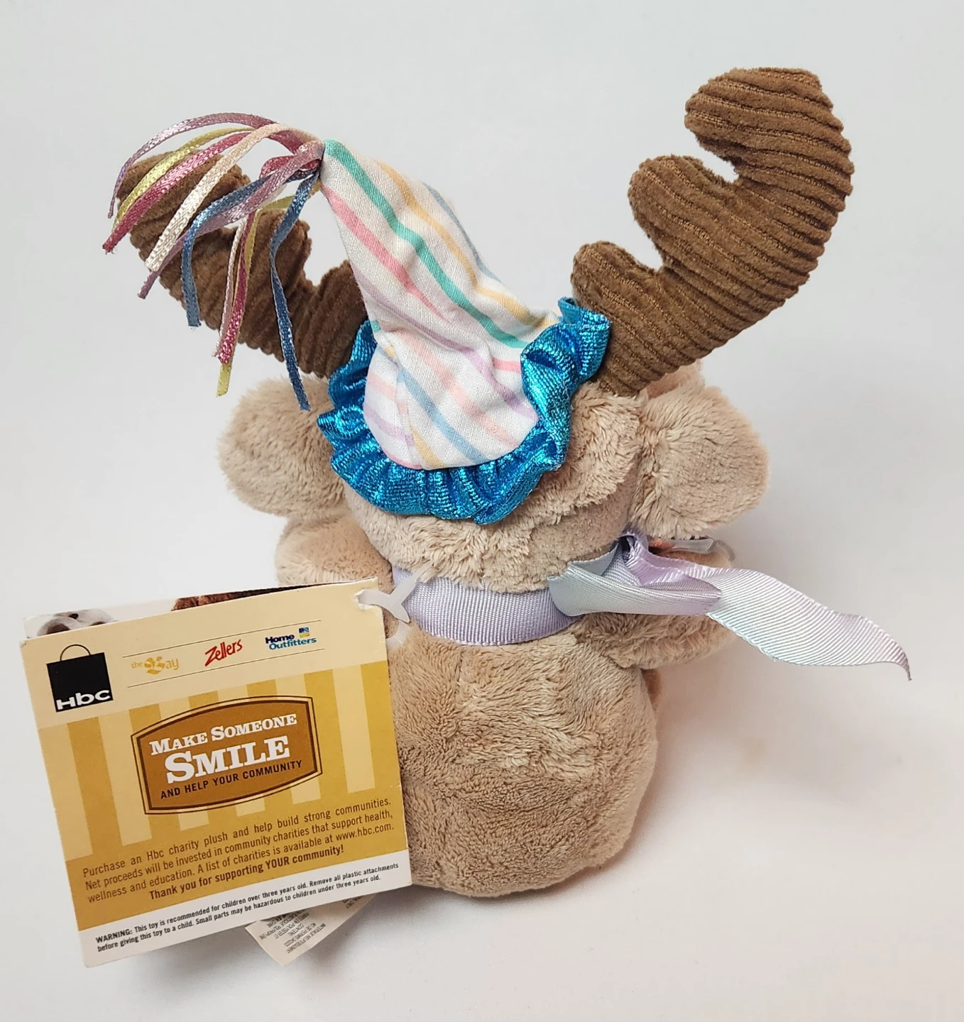 Hudson Bay "Make Someone Smile" Party Moose Plush - photo 5