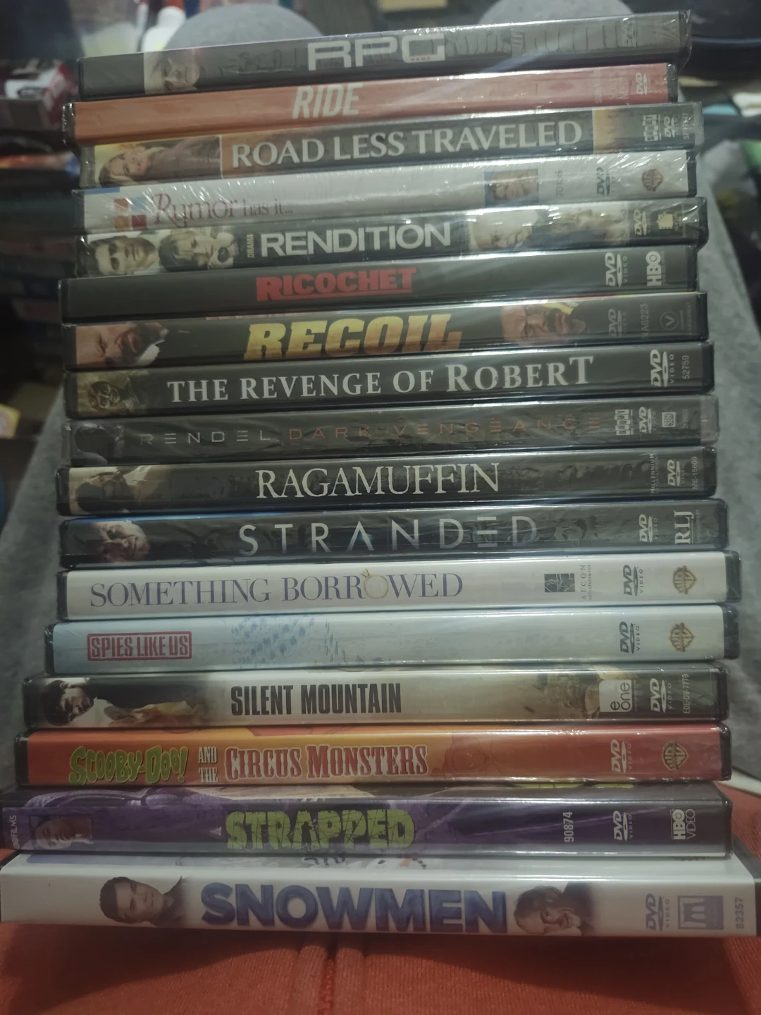 Collection of 14 DVDs: Ride, Rendition, Ricochet, and more