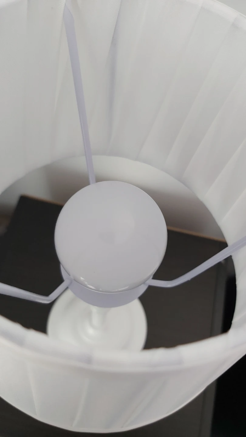 Rechargeable Cordless White Table Lamp with Pleated Shade 🌱 - photo 2