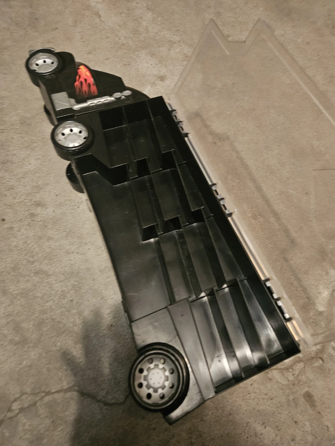 Black Toy Semi-Truck with Trailer - photo 5